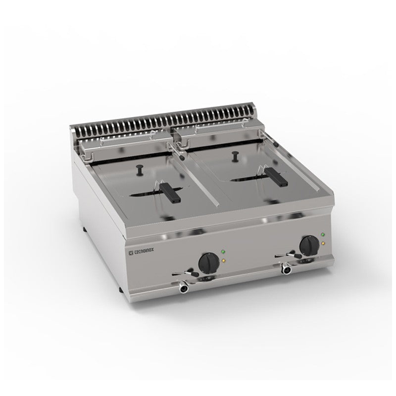 Friteuse électrique - 2 x 8 litres - Gamme 700 - Largeur 700 mm - Tecnoinox
