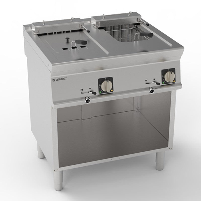 Friteuse électrique sur placard ouvert - 2 x 8 litres - Gamme 700 - Tecnoinox