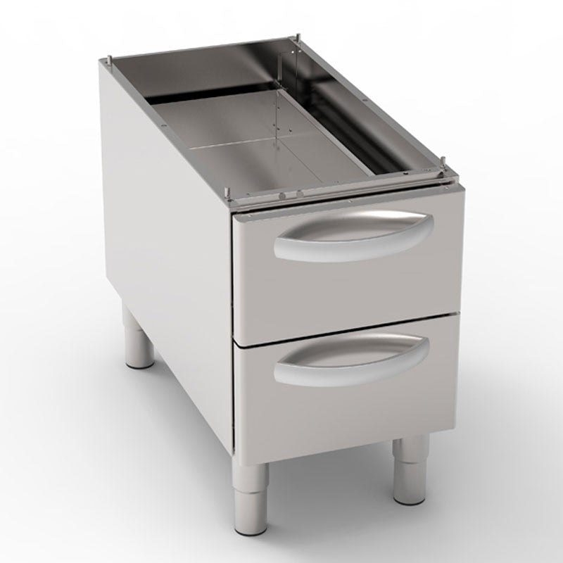 Soubassement - Placard 2 tiroirs - Gamme 900 - Tecnoinox