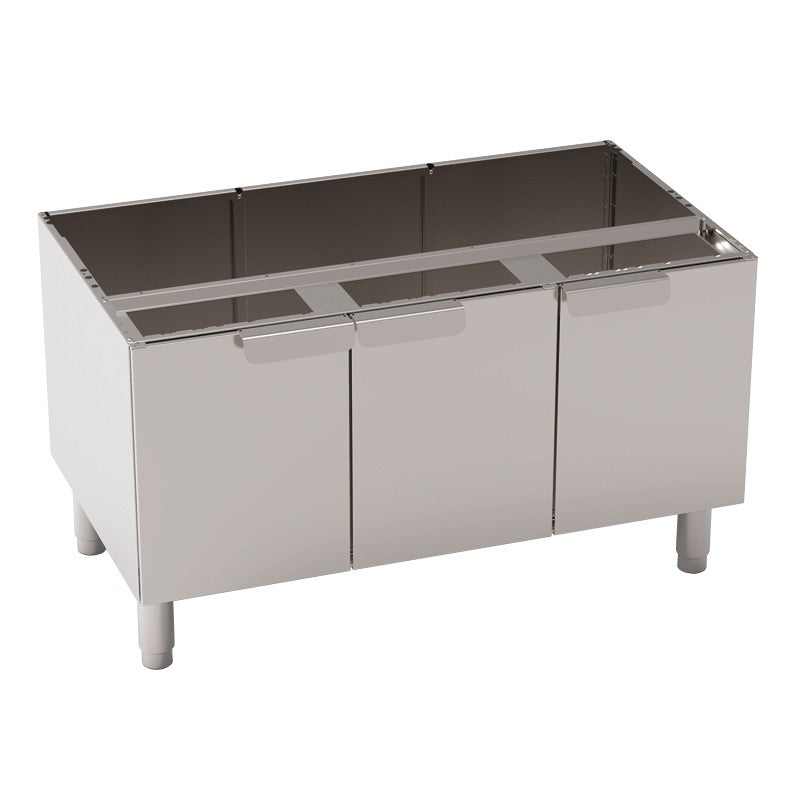 Support avec placard 3 portes - Gamme 600 - Tecnoinox