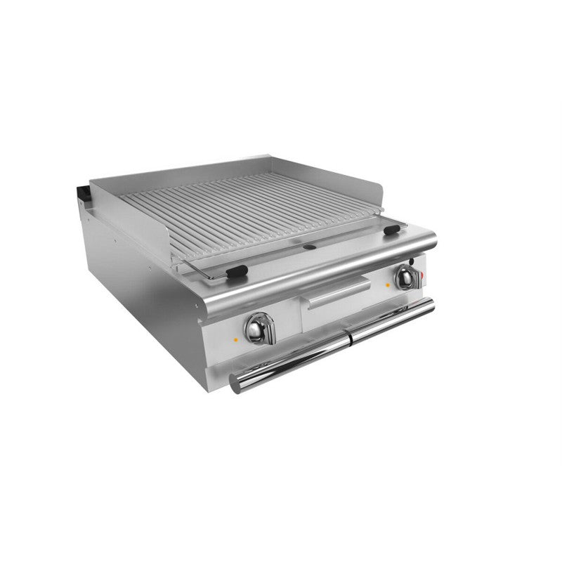 Top grillade électrique - 48 dm² - Largeur 800 mm - Gamme QUEEN 900 - Puissance totale absorbée 12 KW - Baron