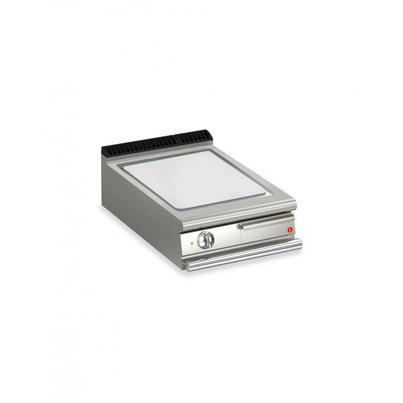 Top plancha électrique - Plaque lisse 37,3 dm² - AISI 430 - Larg. 600 mm - 505 x 490 - Gamme QUEEN 700 - Puissance