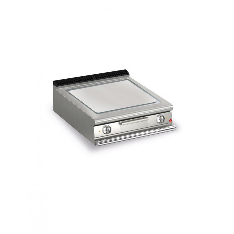 Top plancha électrique - Plaque lisse 37,3 dm² - AISI 430 - Larg. 600 mm - 505 x 490 - Gamme QUEEN 700 - Puissance
