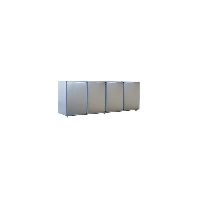 Arrière-bar Inox - Série CLASSIC - Sans groupe - 4 larges portes pleines - 722 litres - Unifrigor