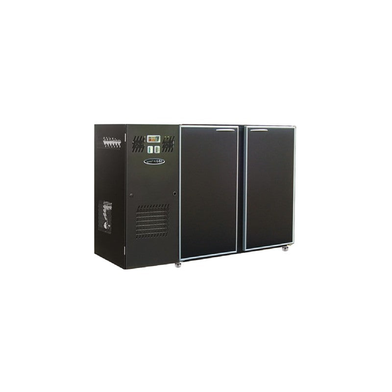 Arrière-bar Skinplate - Série CLASSIC - Groupe logé - 2 larges portes pleines - 466 litres - Unifrigor