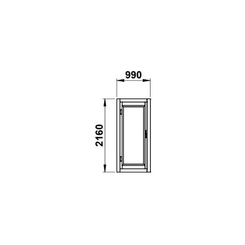 Armoire froide démontable négative 1 porte CORECO AFD-1C-A - 990x990x2160 mm