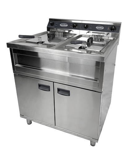 Friteuse Électriques 2X12L 2X6Kw - Combisteel 7455.0960