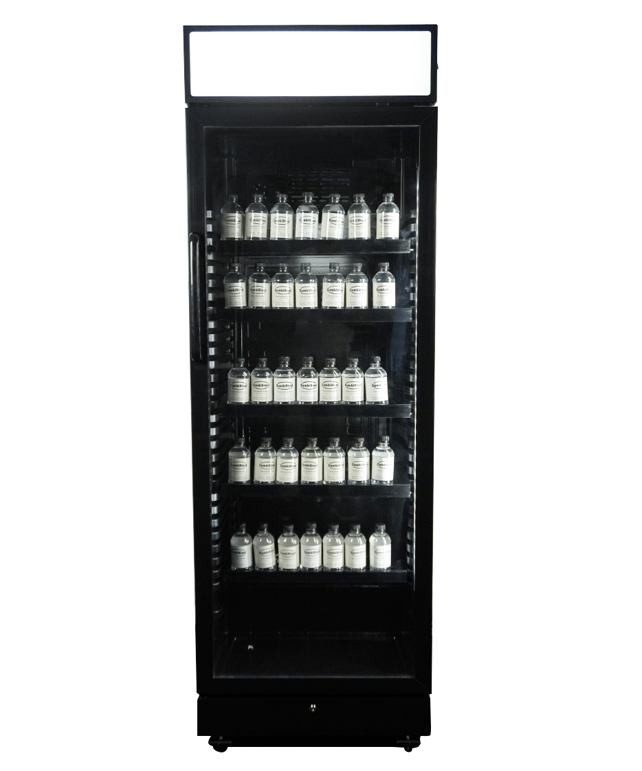 Armoire Positive 1 Porte En Verre Noir Avec Canopy Sve-450 Blc - Combisteel 7086.0010