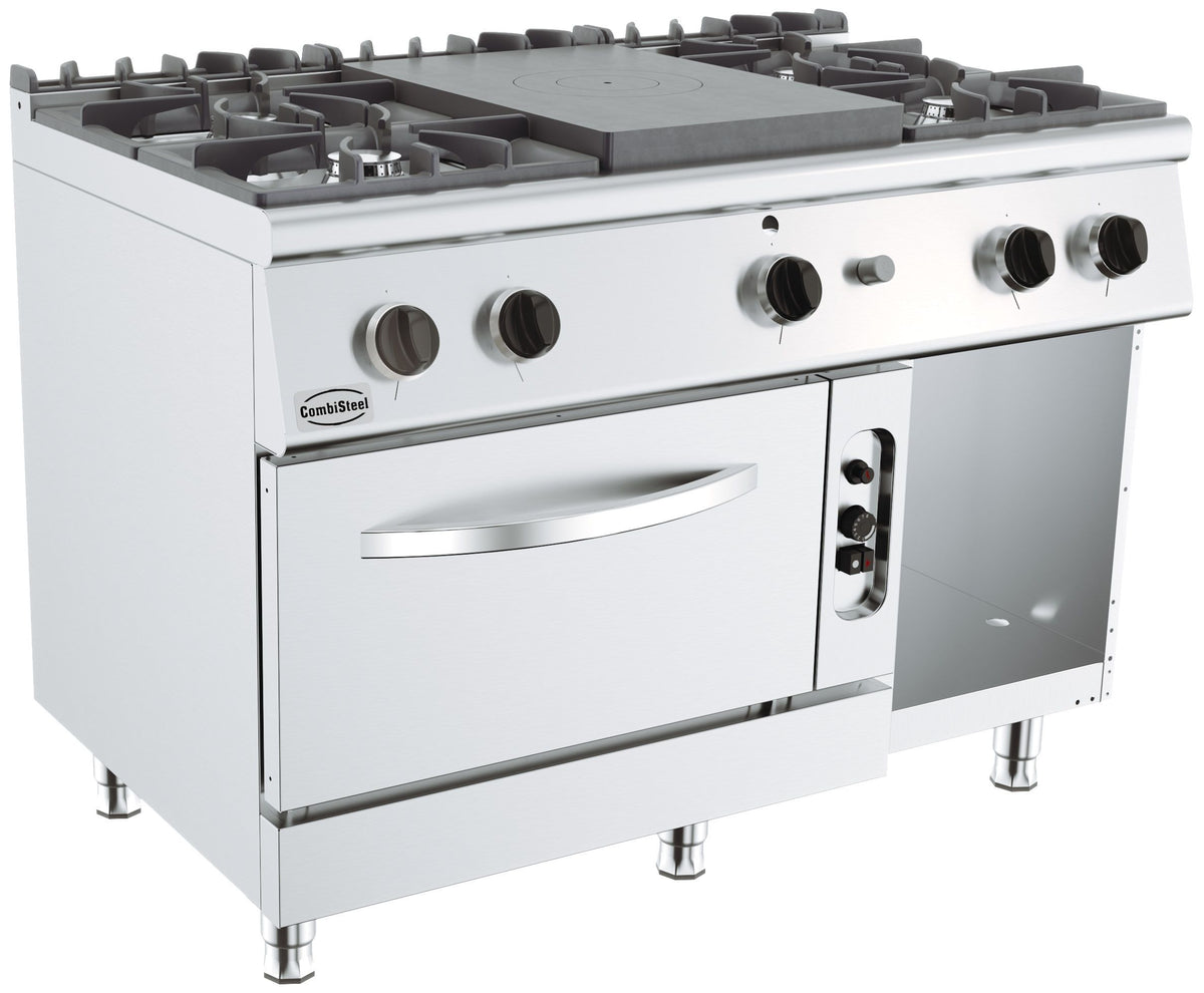Pro 700 Cuisinière Avec Plaque Coup De Feu À Gaz 4 Br. Avec Four Gaz