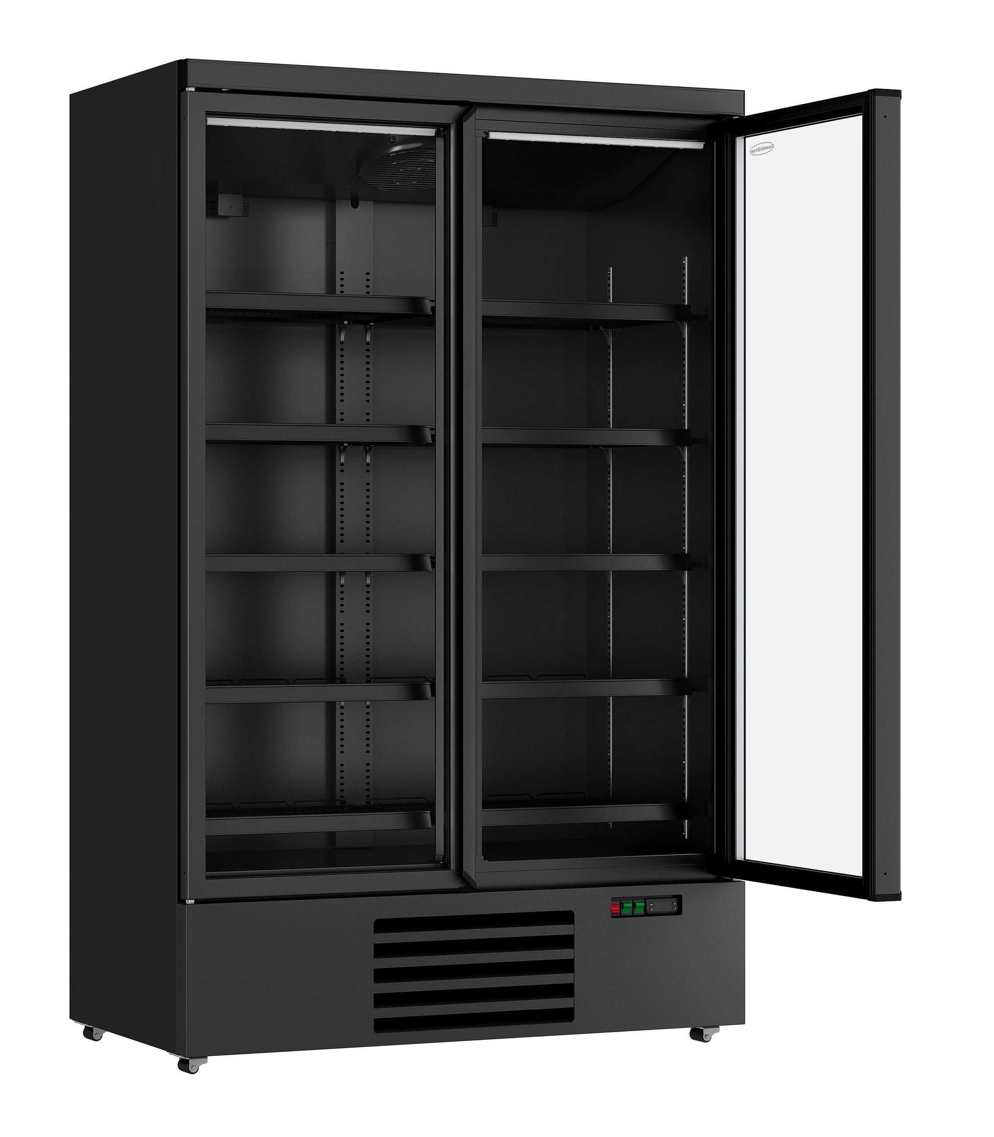 Armoire Positive 2 Portes En Verre Noir Jde-1000R Bl - Combisteel 7455.2230