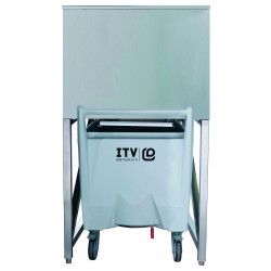 Bac de stockage de glace avec chariot ITV SCS150 252 kg