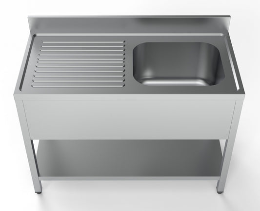 600 Bloc-Évier Étagère 1 À Droite 1200 - Combisteel 7333.0805
