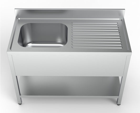 600 Bloc-Évier Étagère 1 À Gauche 1200 - Combisteel 7333.0800