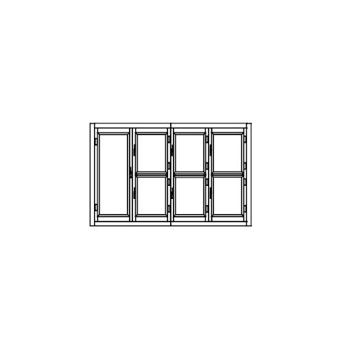 Armoire froide démontable négative 1 porte + 6 portillons CORECO AFD-4C-D - 3390x990x2160 mm