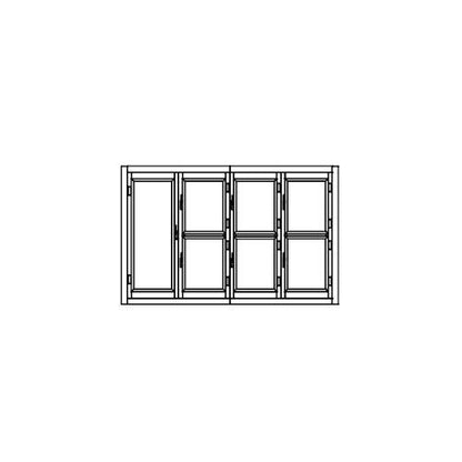 Armoire froide démontable négative 1 porte + 6 portillons CORECO AFD-4C-D - 3390x990x2160 mm