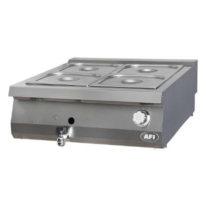 Bain-marie gaz à poser BMP9G80 gamme 900 4 x GN 2/3