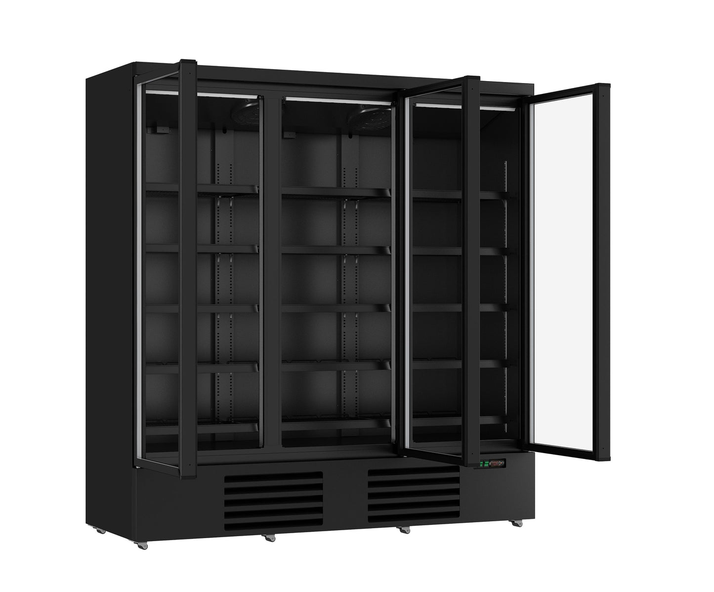 Armoire Positive 3 Portes En Verre Noir Jde-1530R Bl - Combisteel 7455.2235