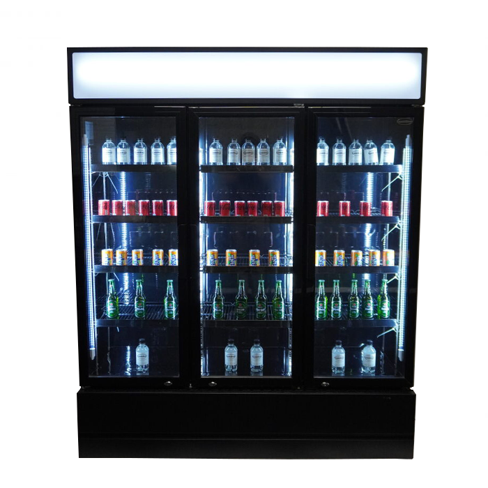 Armoire Positive 3 Portes En Verre Noir Fcu-1200 Bl - Combisteel 7455.2115