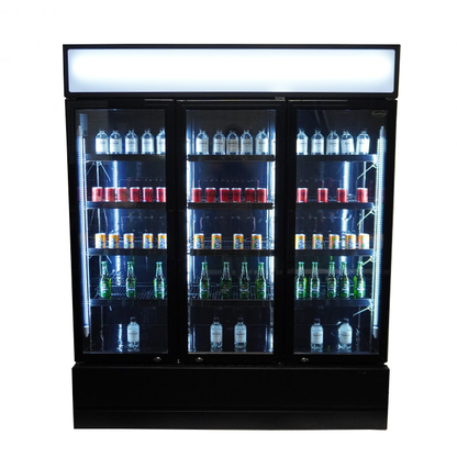 Armoire Positive 3 Portes En Verre Noir Fcu-1200 Bl - Combisteel 7455.2115