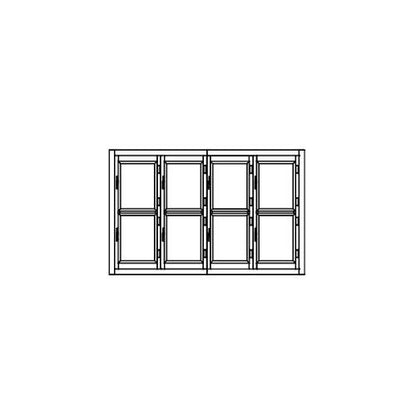 Armoire froide démontable positive 8 portillons CORECO AFD-4R-E - 3390x990x2160 mm