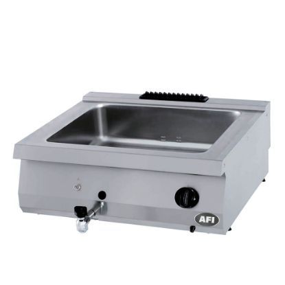 Bain-marie gaz à poser BMP7G80 gamme 700 2 x GN 1/1