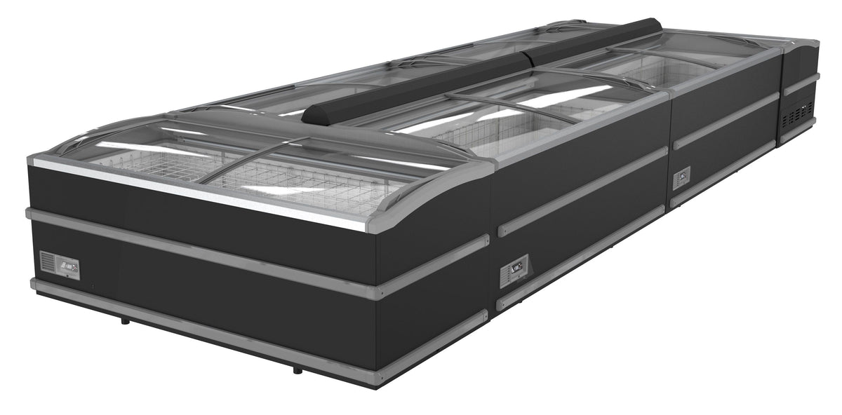 Congélateur Bahut Noir Pour Supermarché Tête De Gondole Dégivrage Manuel - Combisteel 7072.0010