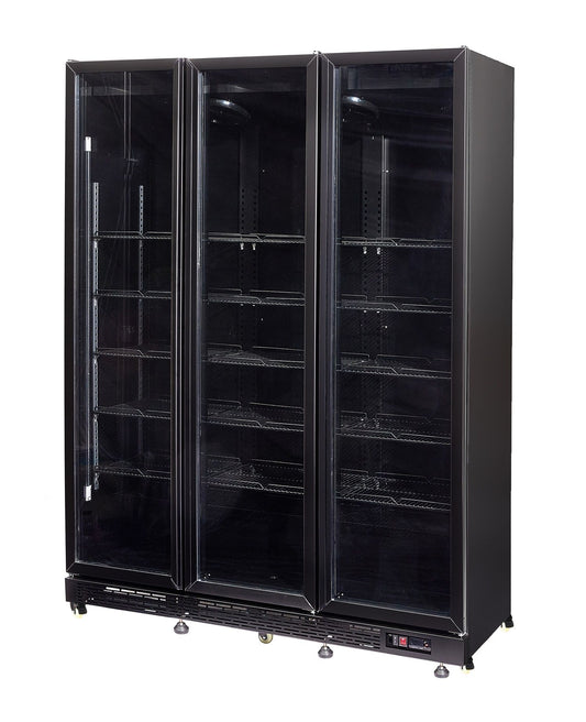 Armoire Positive 3 Portes En Verre Noir Nap-1200 *Transport Sur Demande* - Combisteel 7455.1920