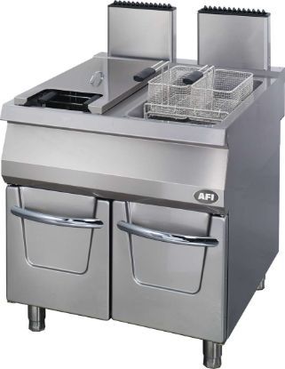 Friteuse sur coffre gaz FR9G80 gamme 900 22+22 L