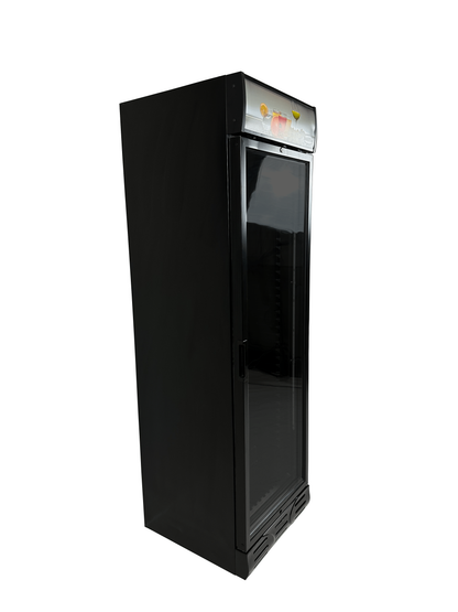Armoire Positive 1 Porte En Verre Noir L595 - Combisteel 7464.0090