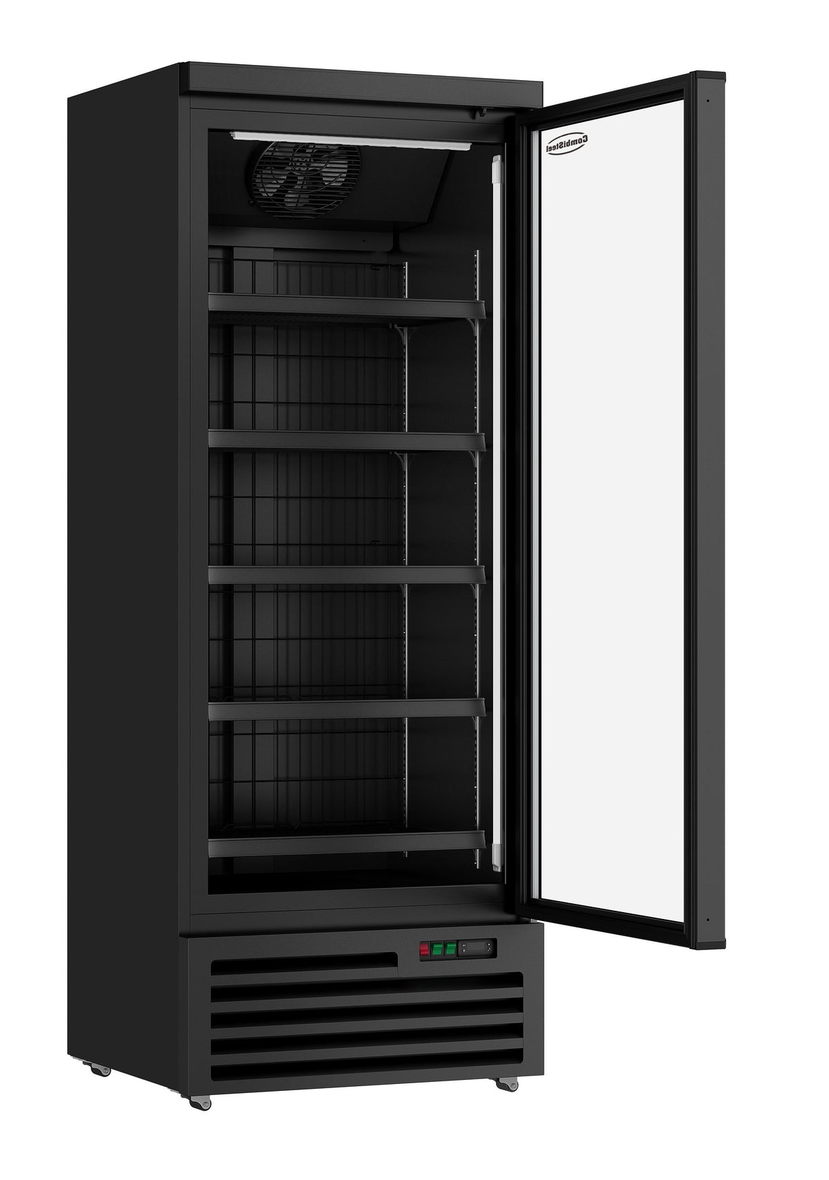 Armoire Negative 1 Porte En Verre Noir Jde-600F Bl - Combisteel 7455.2244
