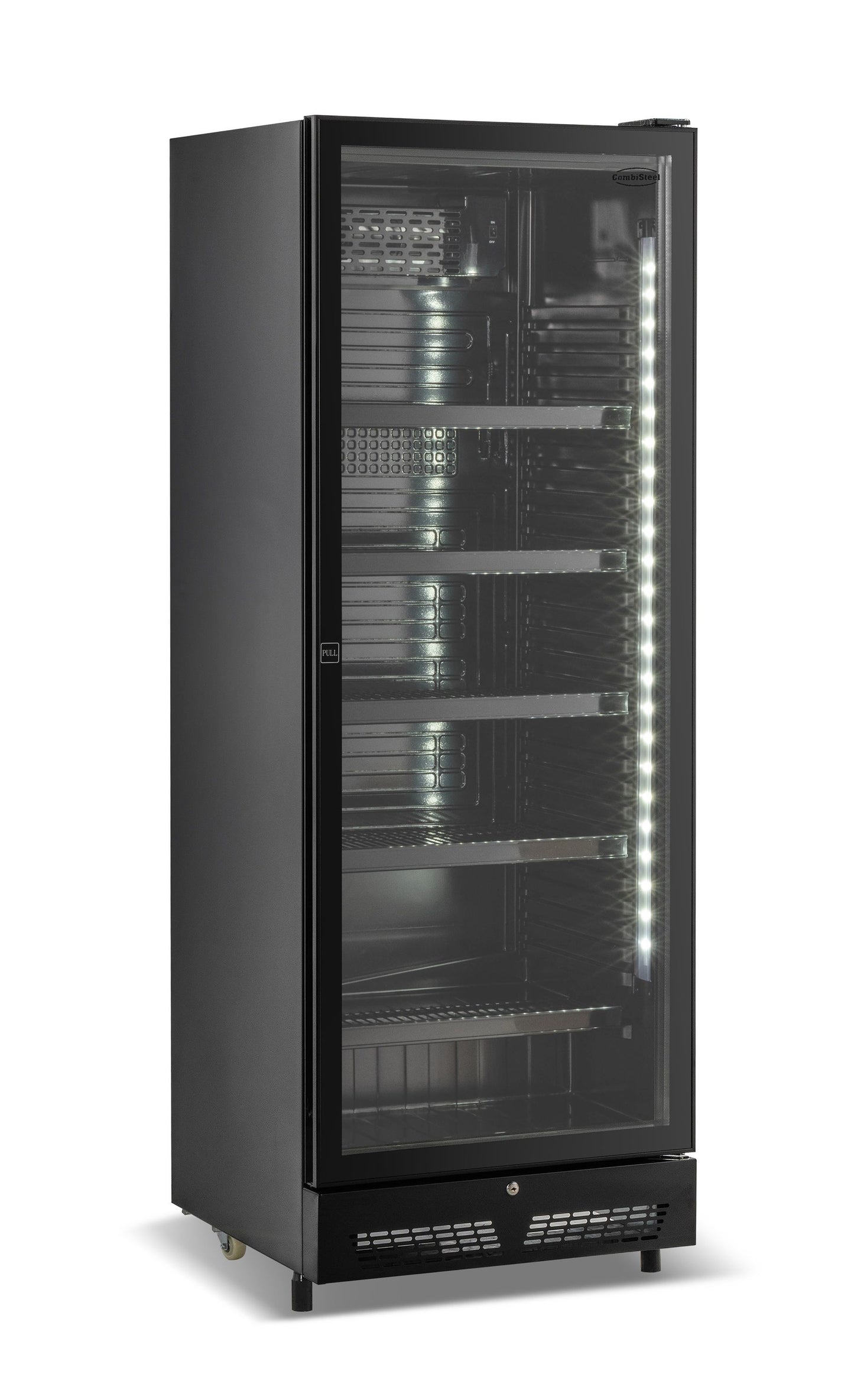 Armoire Positive 1 Porte En Verre Noir Sve-450 Bl - 7086.0005