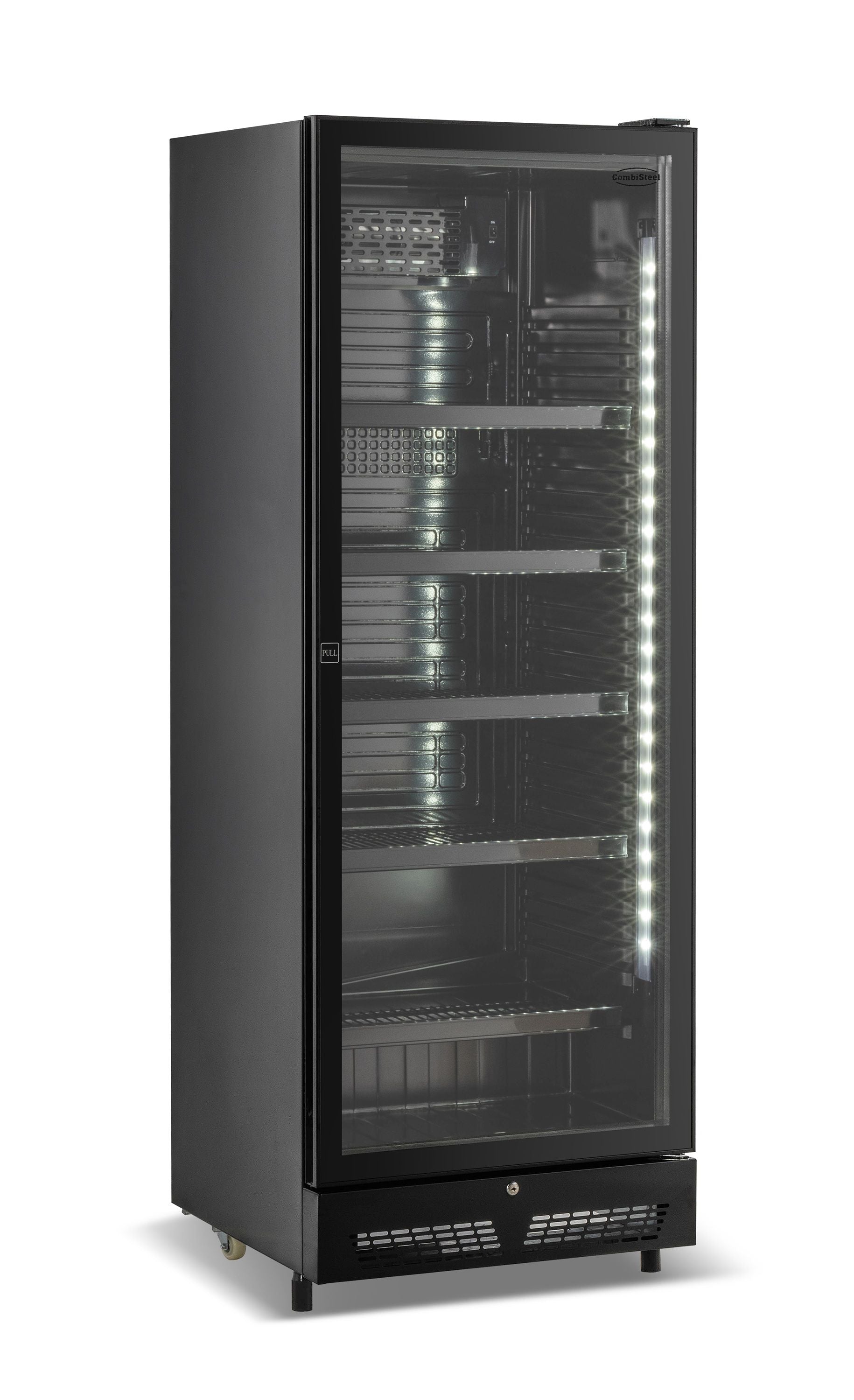 Armoire Positive 1 Porte En Verre Noir Sve-450 Bl - 7086.0005
