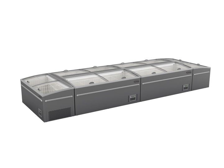 Congélateur Bahut Pour Supermarché Gris 2500 Dégivrage Automatique *Transport Sur Demande* - Combisteel 7455.2675