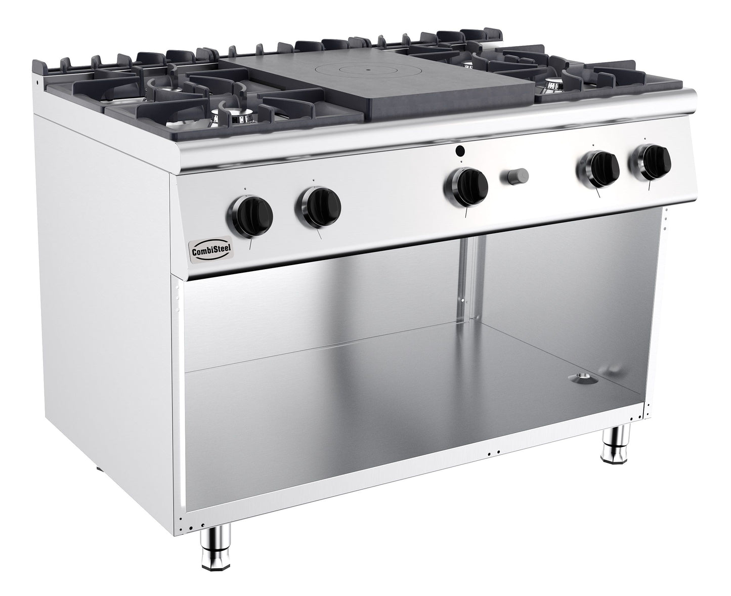 Pro 700 Cuisinière Avec Plaque Coup De Feu À Gaz 4 Br.