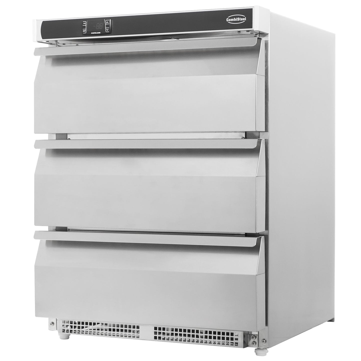 Armoire Positive En Acier Inox 3 Tiroirs