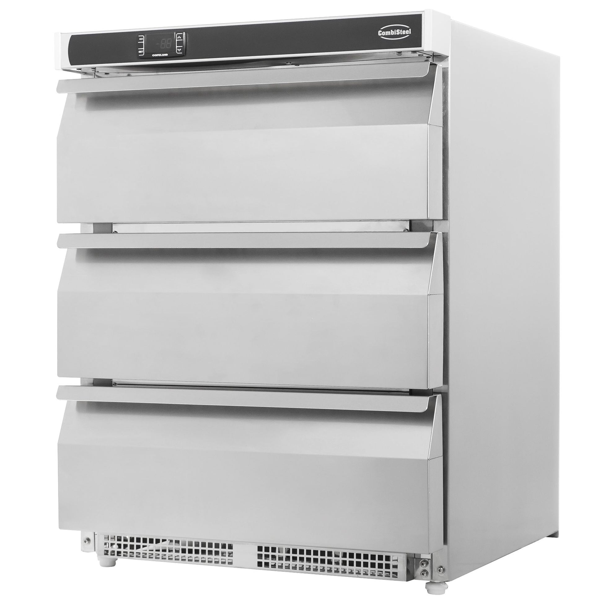 Armoire Positive En Acier Inox 3 Tiroirs
