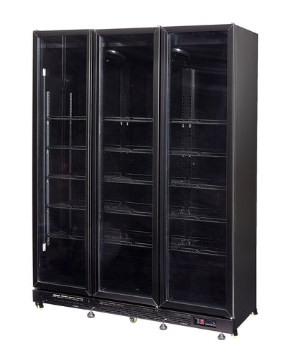 Armoire Positive 3 Portes En Verre Noir Nap-1200 Ht - Avec Porte Chauffante - Combisteel 7455.1925