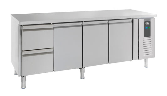 700 Table Réfrigérée 3 Portes Et 2 Tiroirs