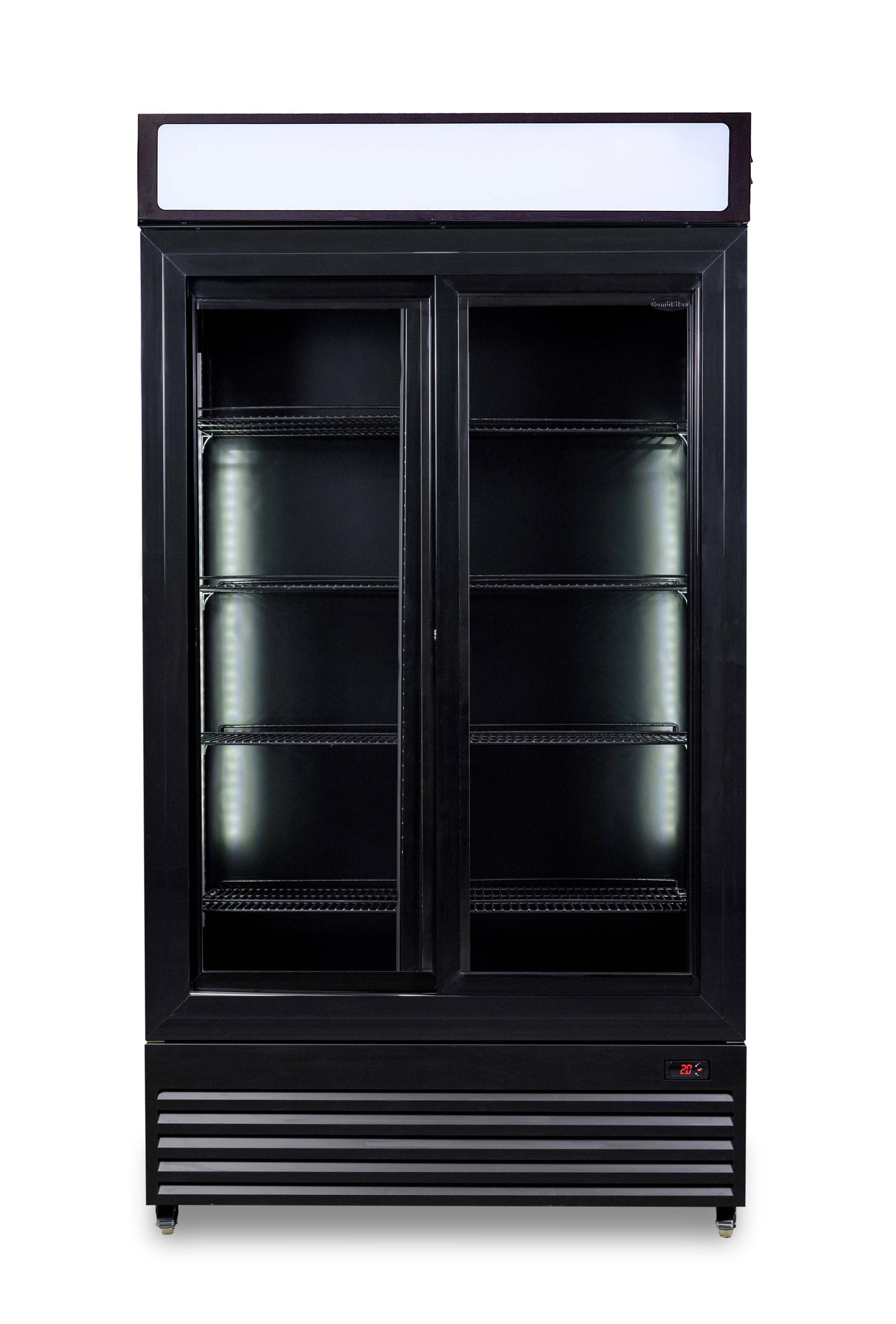 Armoire Positive Avec Portes Coulissantes En Verres Bez-780 Sl Noir - Combisteel 7455.1398