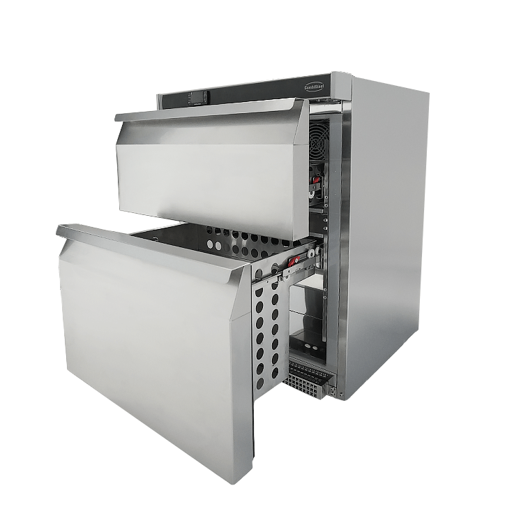 Armoire Positive En Acier Inox 2 Tiroirs - Combisteel 7450.0532