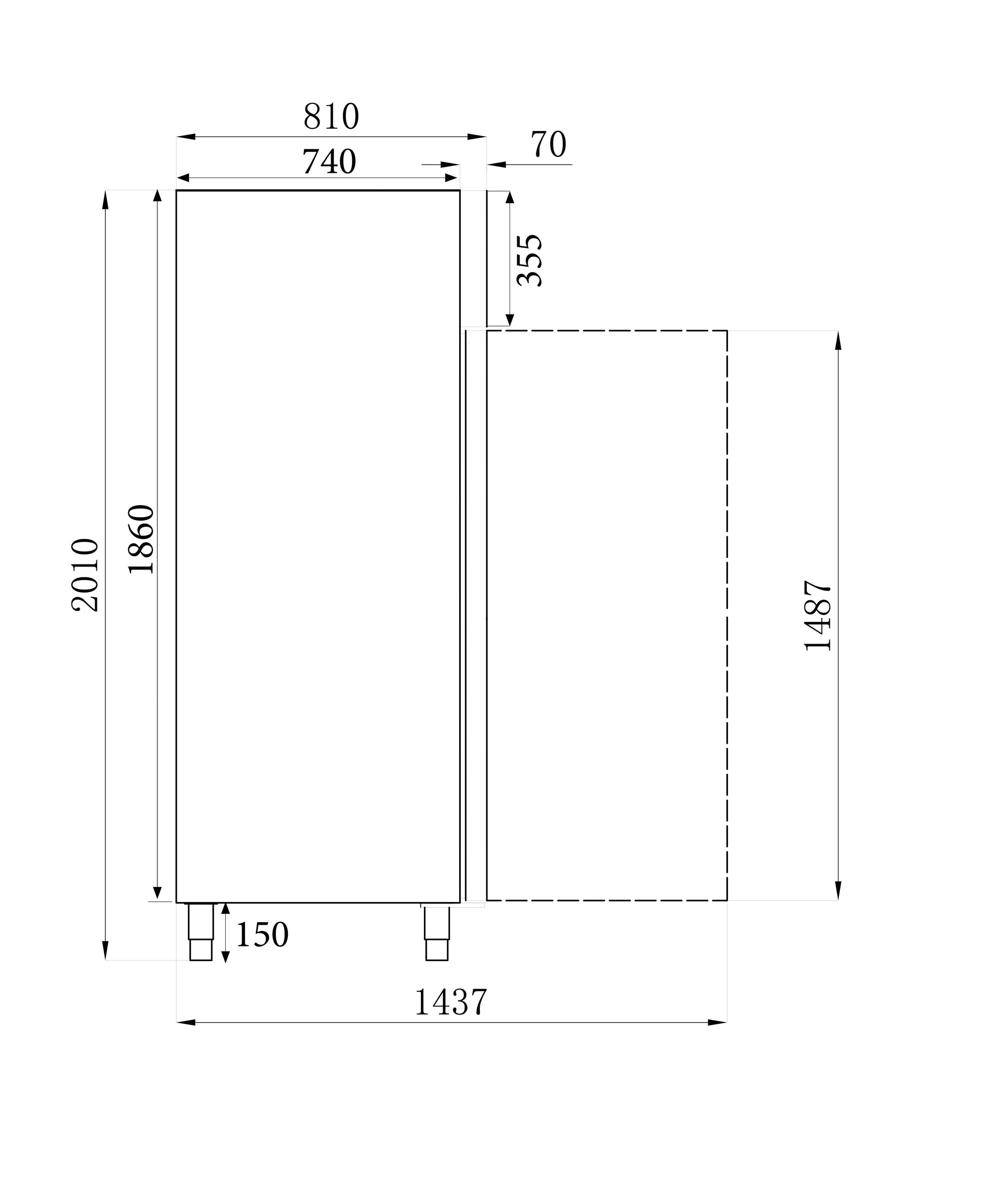 Congelateur En Acier Inox+Al 600 Ltr Statique - Combisteel 7450.0410