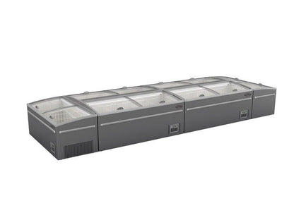 Congélateur Bahut Pour Supermarché Gris 2100 Dégivrage Automatique - Combisteel 7455.2670