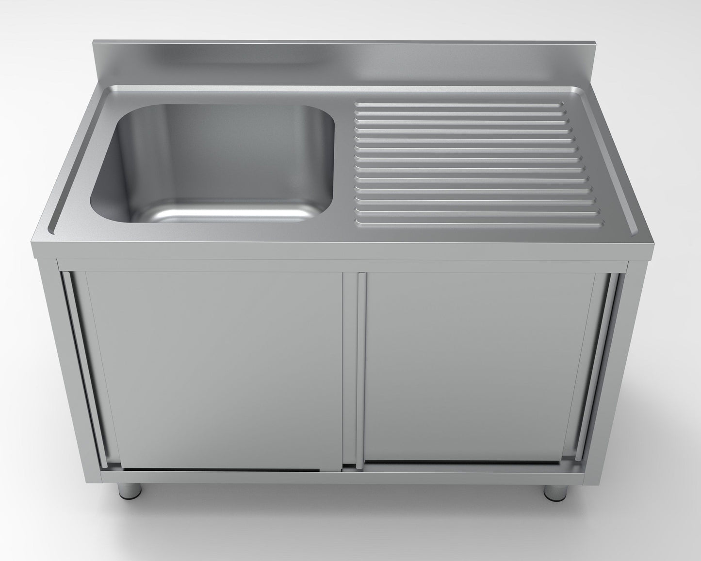 700 Bloc-Évier Portes Coulissantes 1 À Gauche 1200 - Combisteel 7333.0900
