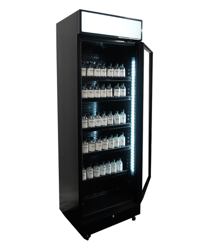 Armoire Positive 1 Porte En Verre Noir Avec Canopy Sve-450 Blc - Combisteel 7086.0010