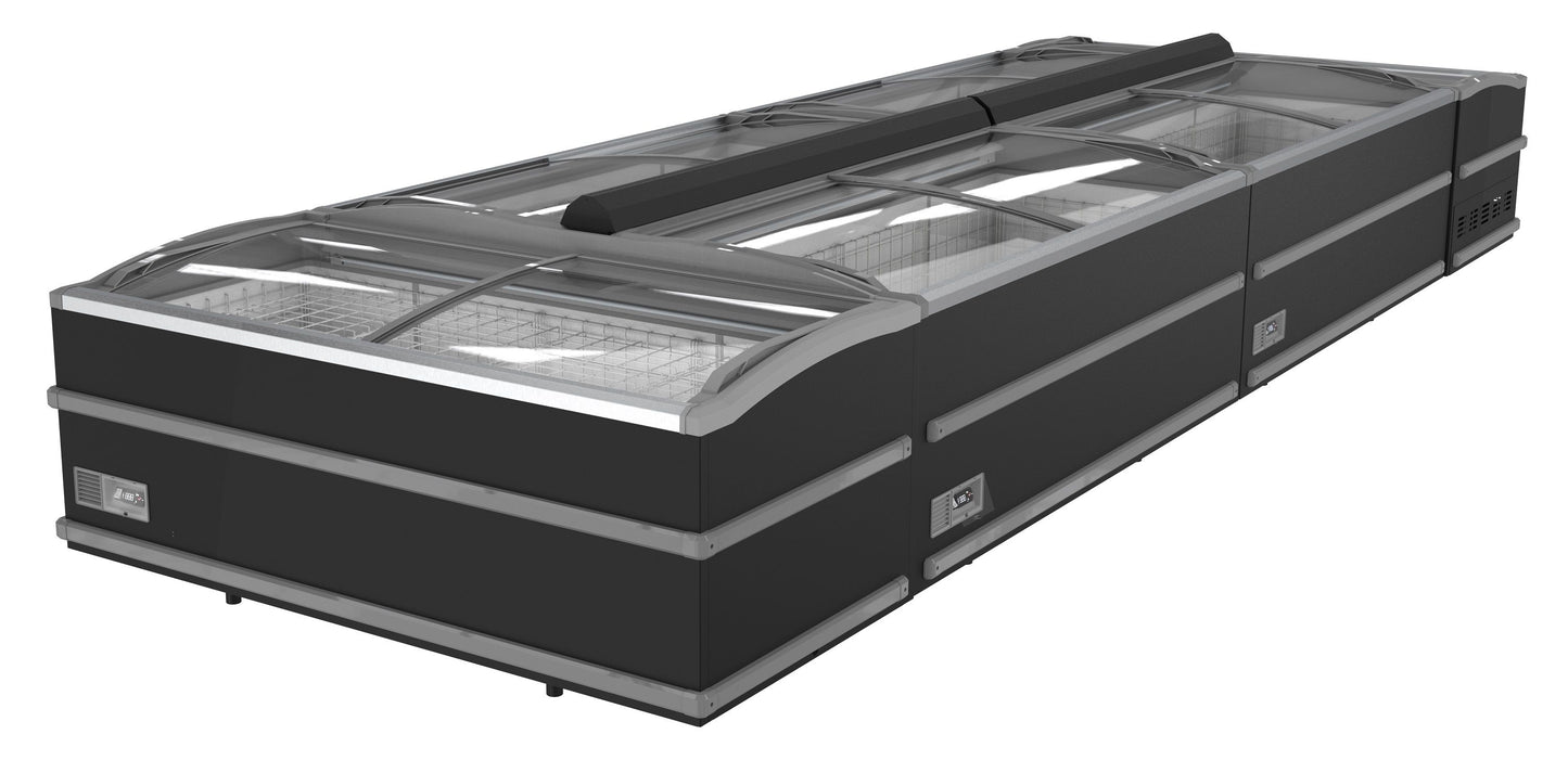 Congélateur Bahut Pour Supermarché Noir 1880 Dégivrage Manuel - Combisteel 7072.0005