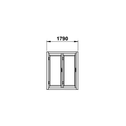 Armoire froide démontable positive 2 portes CORECO AFD-2R-A - 1790x990x2160 mm