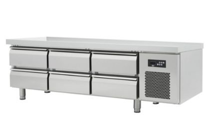 Soubassement réfrigéré 6 tiroirs SBRP6T-1700