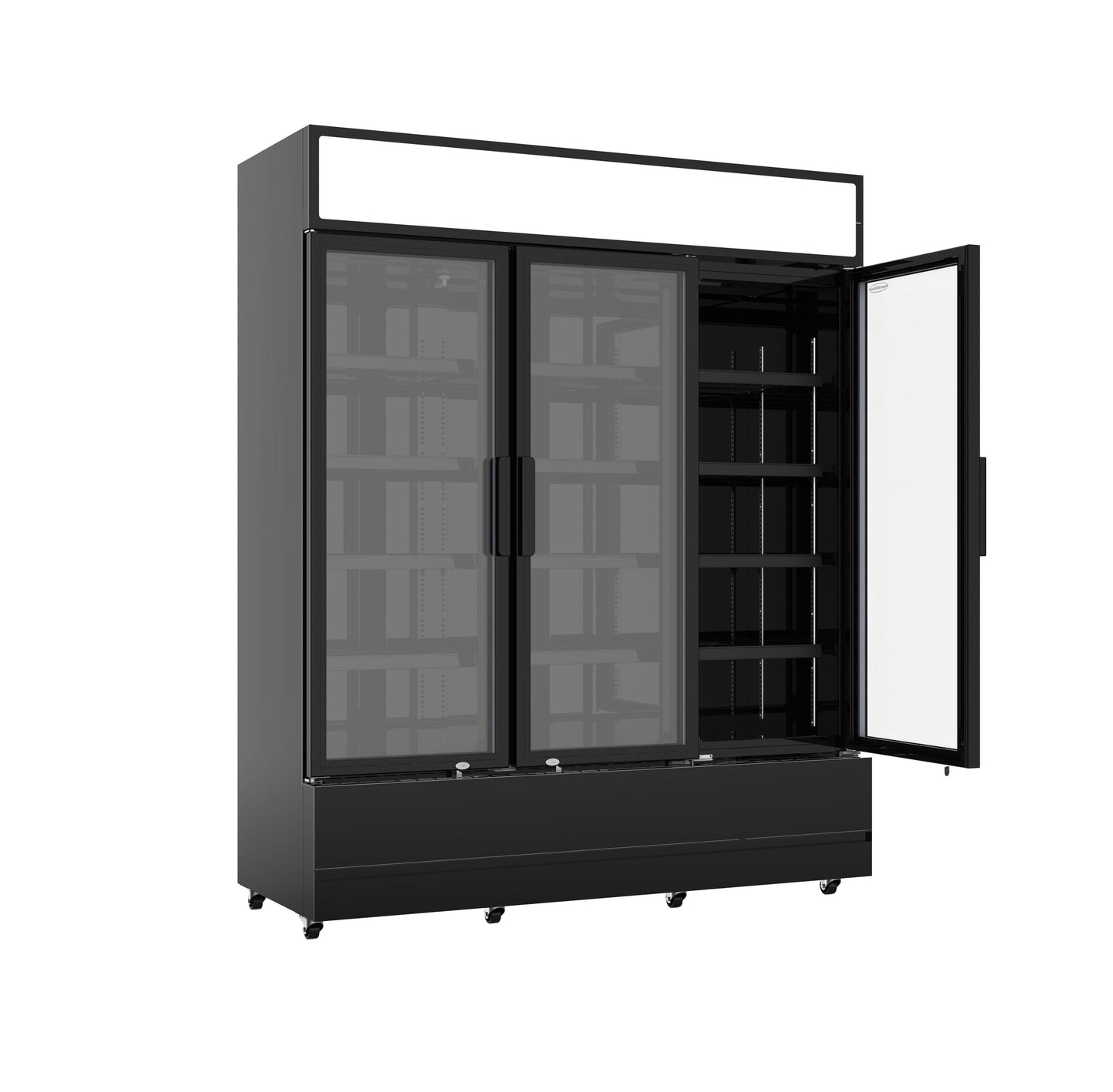 Armoire Positive 3 Portes En Verre Noir Fcu-1200 Bl - Combisteel 7455.2115
