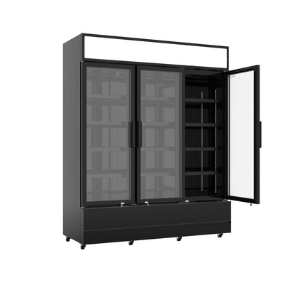 Armoire Positive 3 Portes En Verre Noir Fcu-1200 Bl - Combisteel 7455.2115