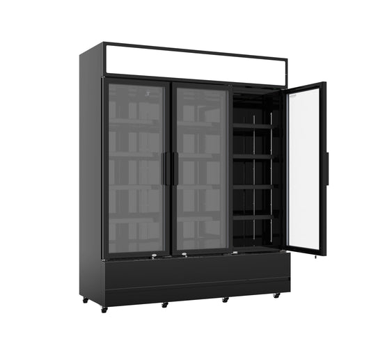 Armoire Positive 3 Portes En Verre Noir Fcu-1200 Bl - Combisteel 7455.2115